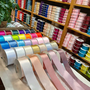 Satinband 38 mm x 25 m rosa