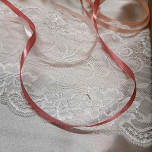 Satinband 6 mm x 25 m hellcreme