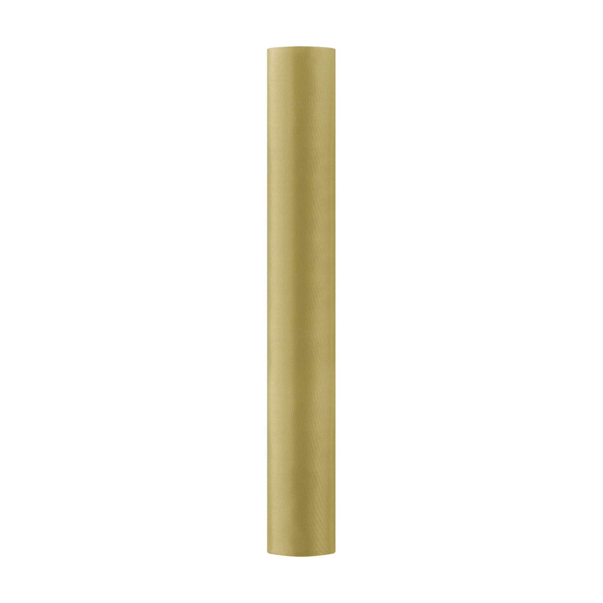 Satin Tischläufer 36 cm x 9 m gold