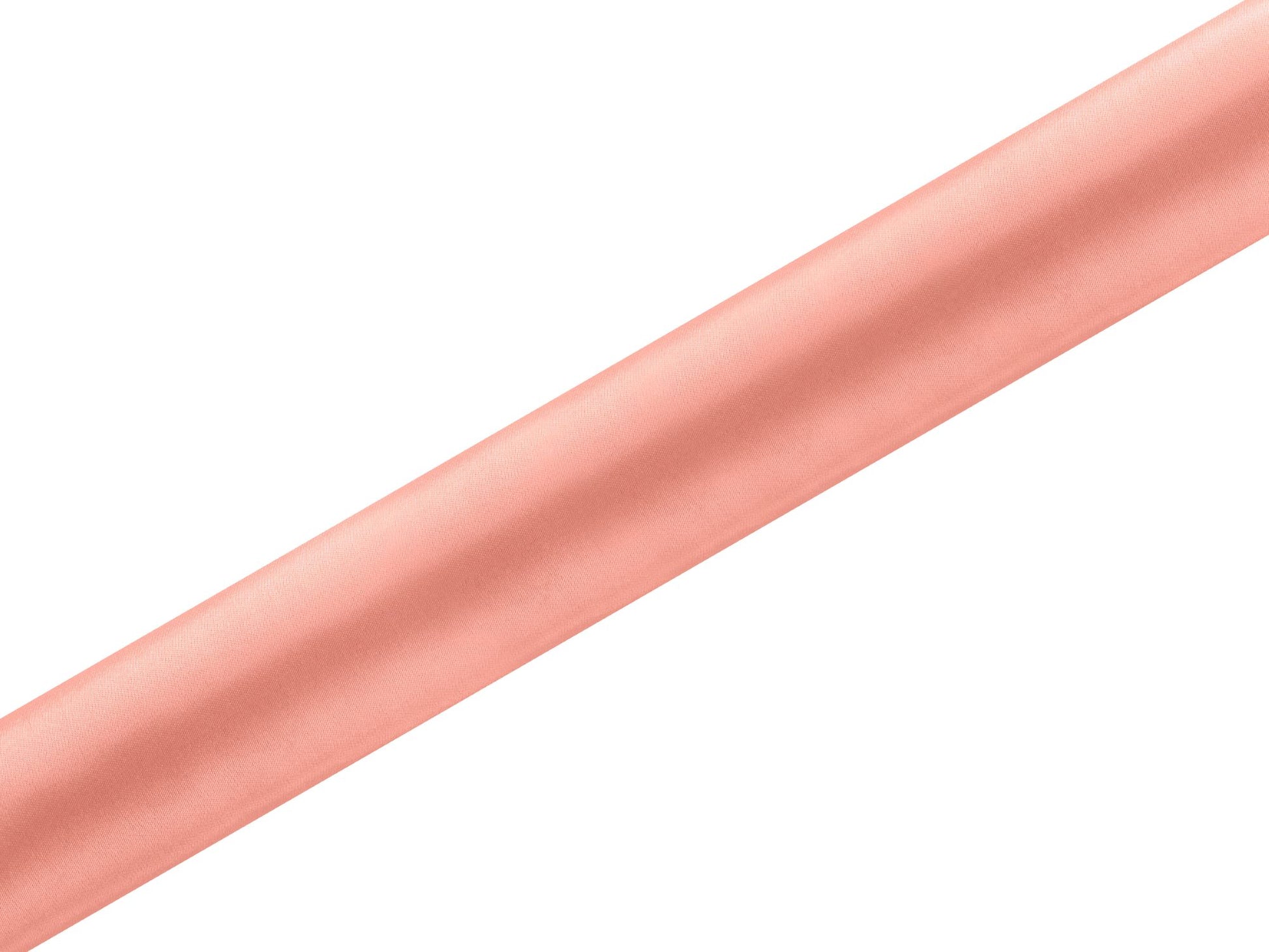 Satin Tischläufer 36 cm x 9 m korallenrot