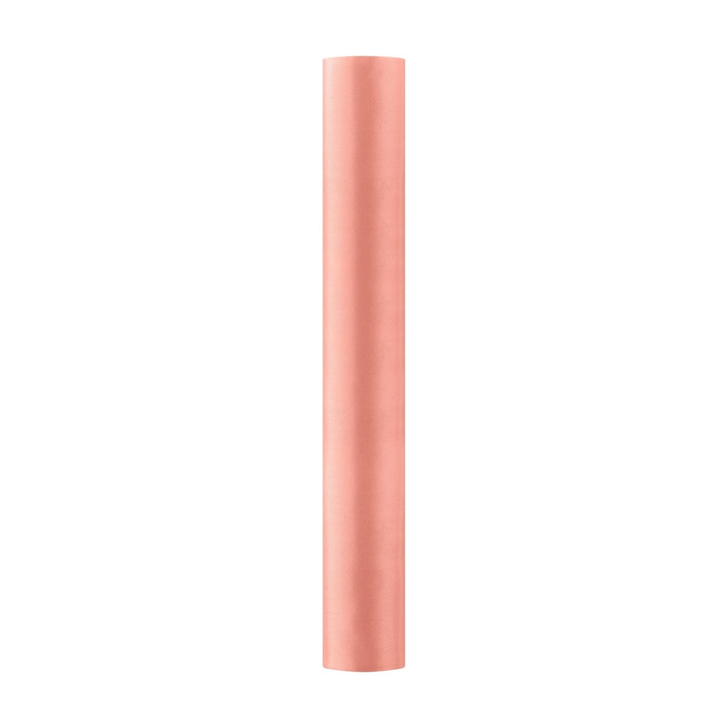 Satin Tischläufer 36 cm x 9 m korallenrot
