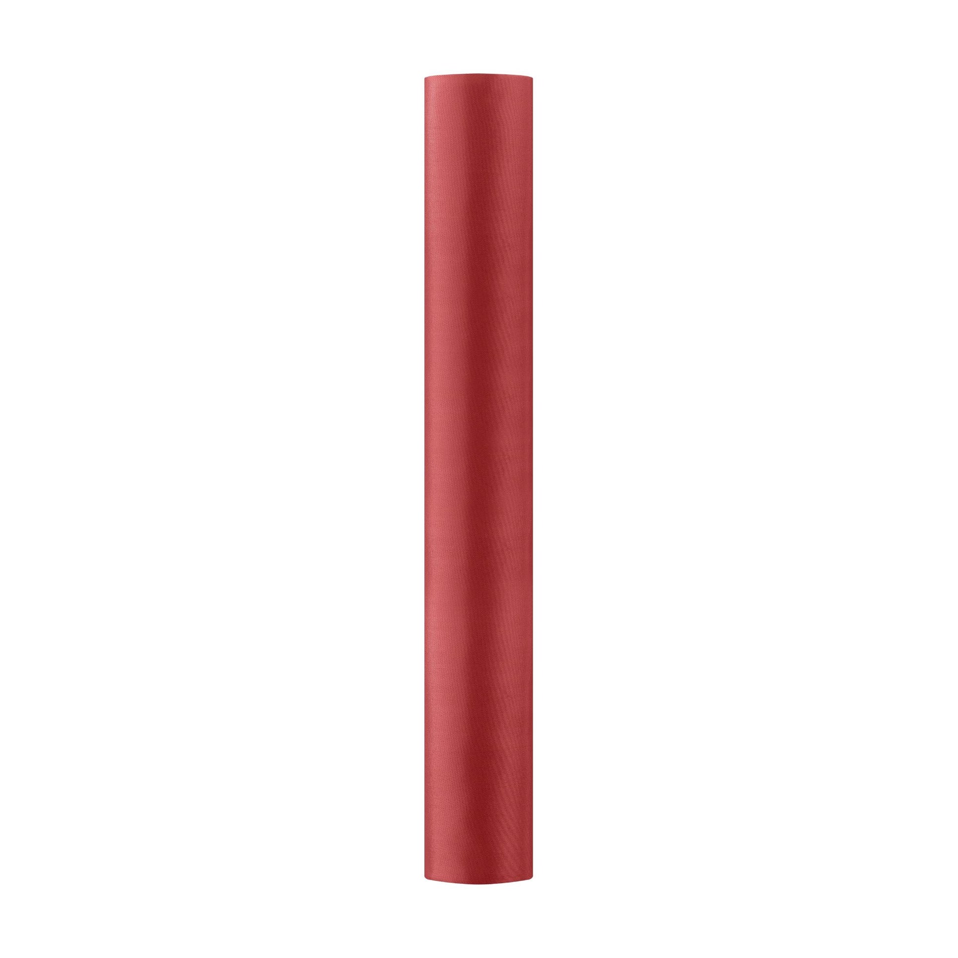 Satin Tischläufer 36 cm x 9 m rot