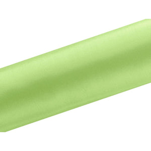 Satin Tischläufer 16 cm x 9 m apfelgrün