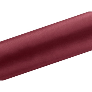 Satin Tischläufer 16 cm x 9 m bordeaux