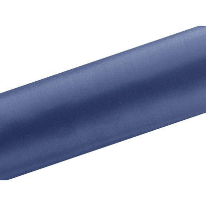 Satin Tischlaeufer 16 cm x 9 m dunkelblau