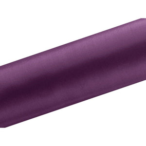 Satin Tischläufer 16 cm x 9 m dunkle pflaume