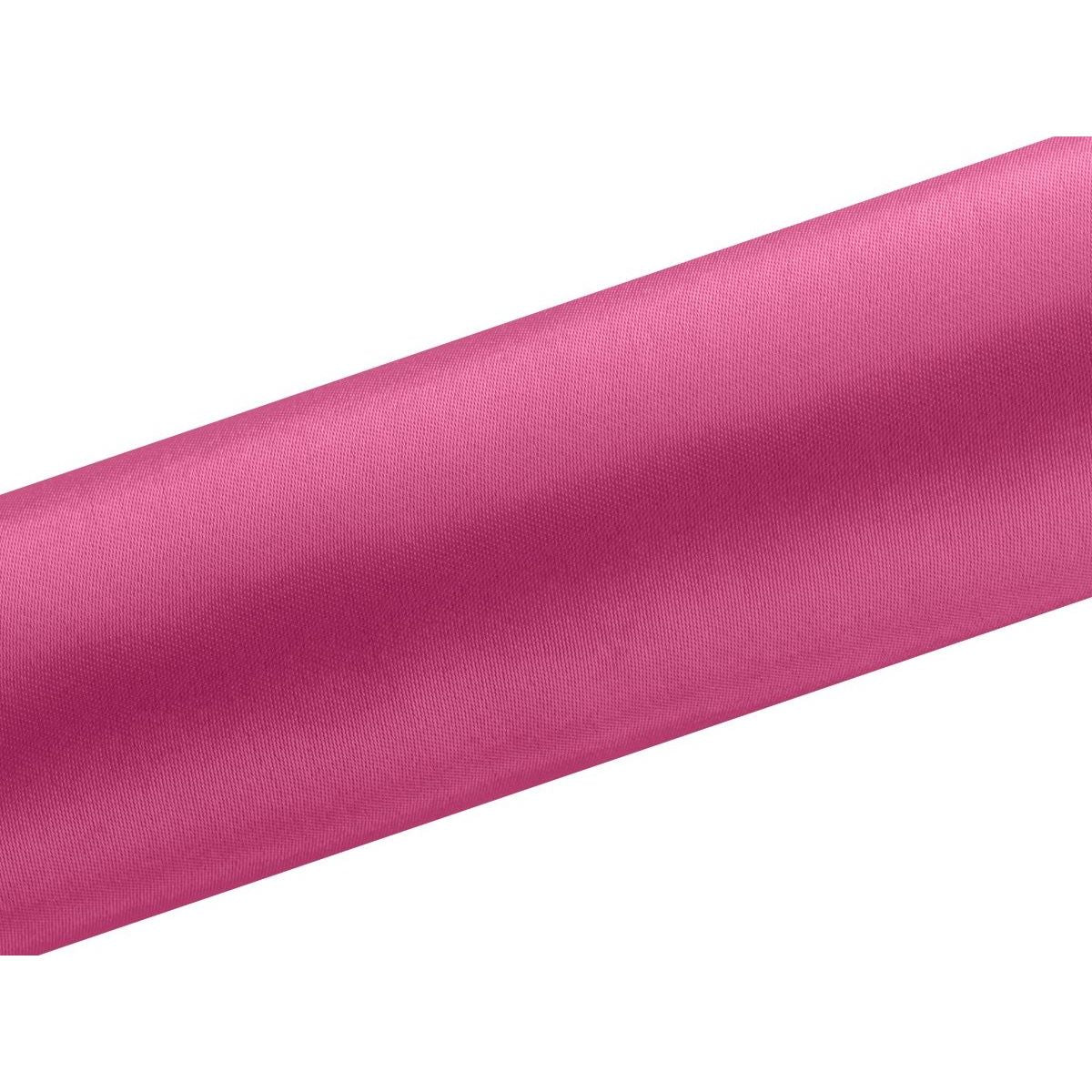 Satin Tischläufer 16 cm x 9 m fuchsia