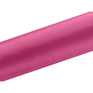 Satin Tischläufer 16 cm x 9 m fuchsia