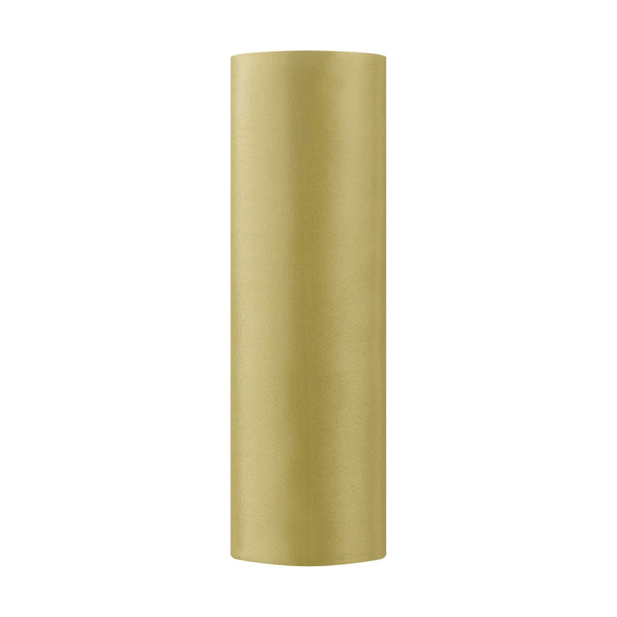 Satin Tischläufer 16 cm x 9 m golden