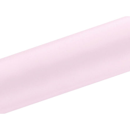 Satin Tischläufer 16 cm x 9 m hellrosa