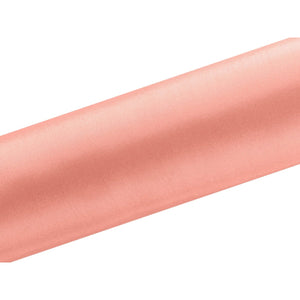 Satin Tischläufer 16 cm x 9 m koralle