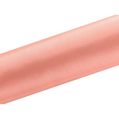 Satin Tischläufer 16 cm x 9 m koralle