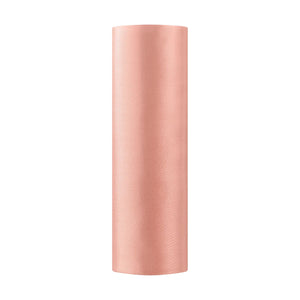 Satin Tischläufer 16 cm x 9 m koralle