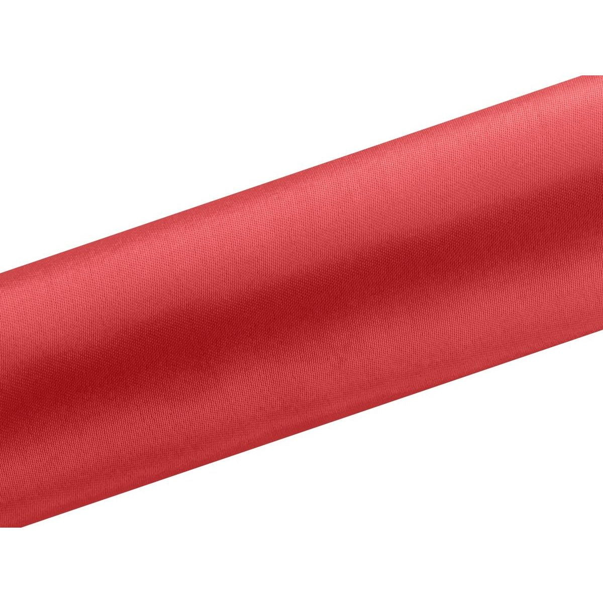 Satin Tischläufer 16 cm x 9 m rot