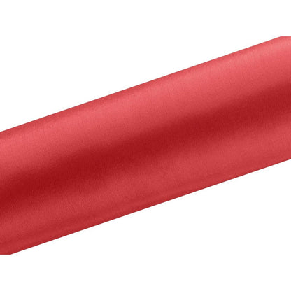 Satin Tischläufer 16 cm x 9 m rot