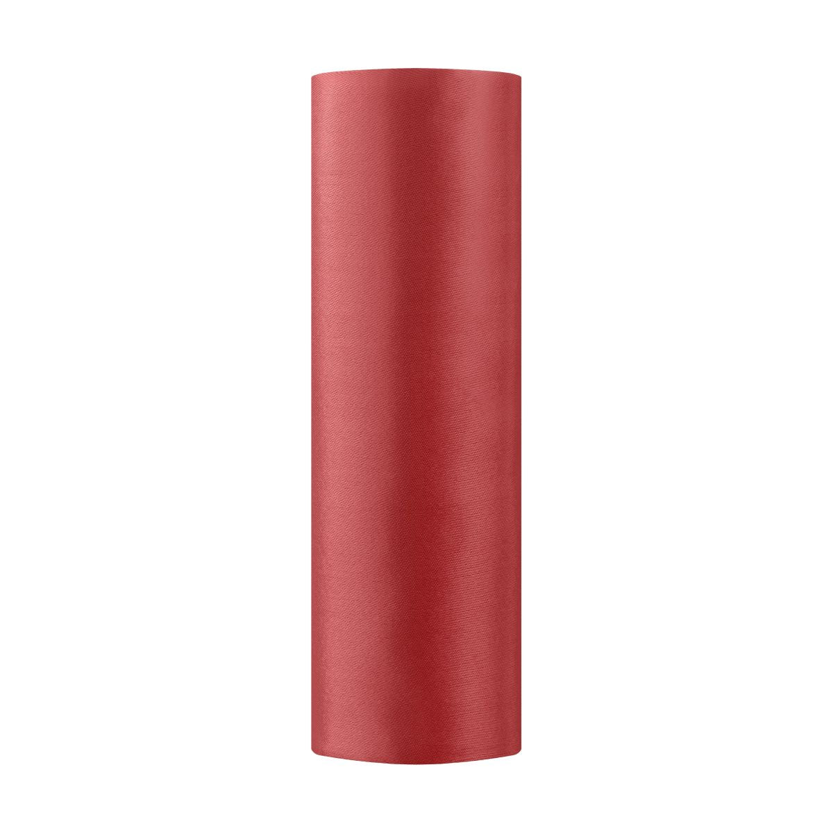 Satin Tischläufer 16 cm x 9 m rot