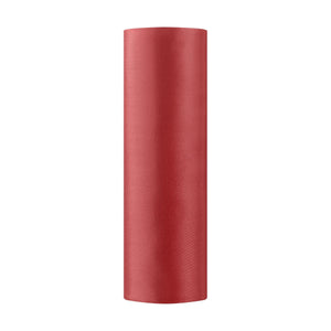 Satin Tischläufer 16 cm x 9 m rot