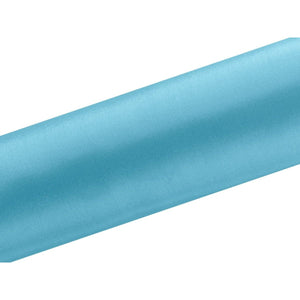 Satin Tischläufer 16 cm x 9 m türkis