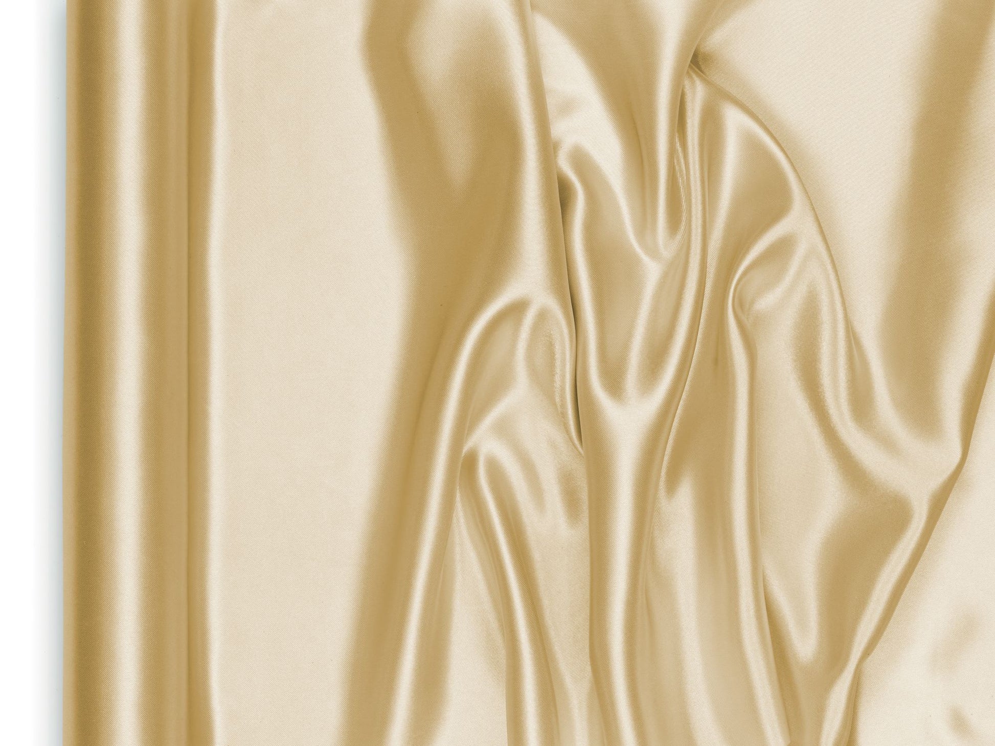 Satin Tischläufer 48 cm x 9 m gold