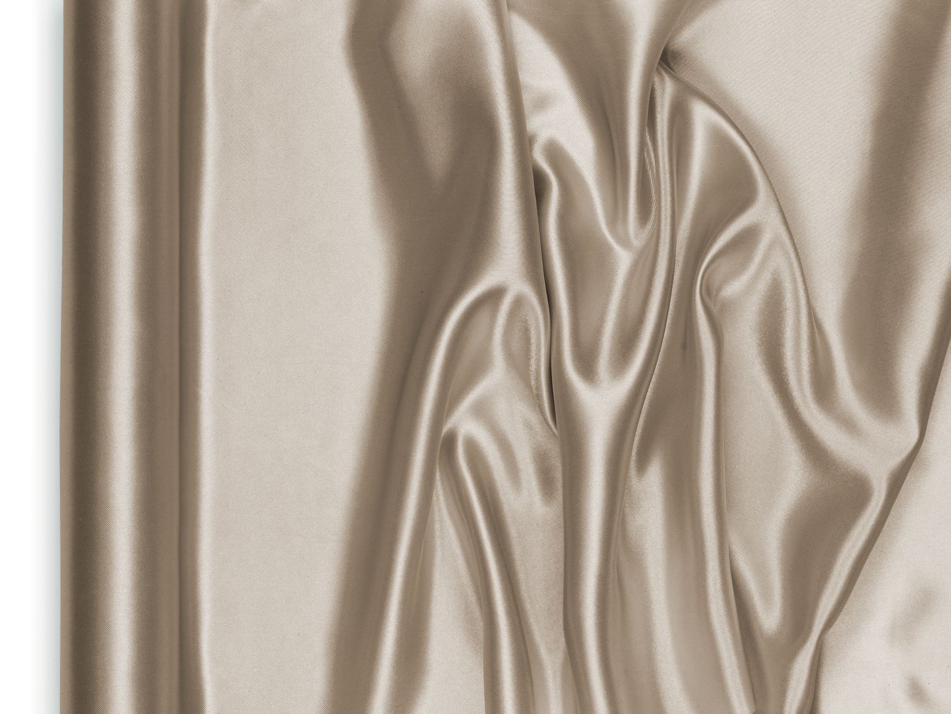 Satin Tischläufer 48 cm x 9 m kaltgold