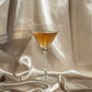 Satin Tischläufer 48 cm x 9 m kaltgold
