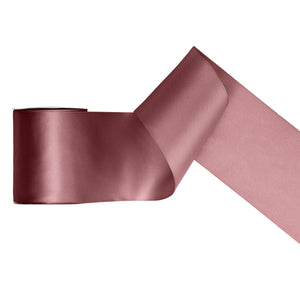 Satinband 100 mm x 25 m dunkles altrosa