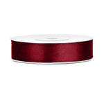 Satinband 12 mm x 25 m bordeaux