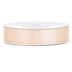 Satinband 12 mm x 25 m creme geschenkband, schleifenband