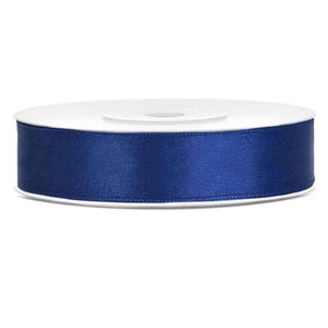Satinband 12 mm x 25 m dunkelblau