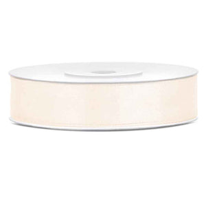 Satinband 12 mm x 25 m hellcreme