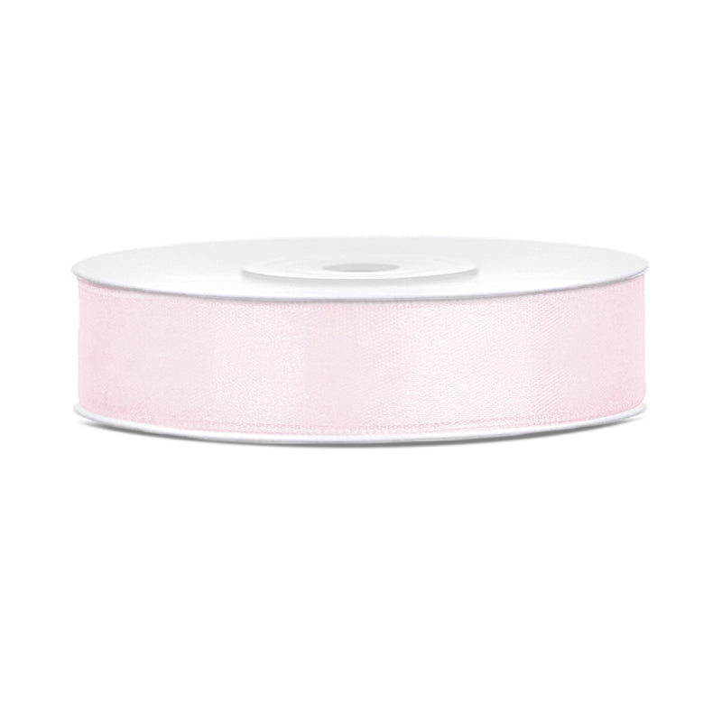 Satinband 12mm x 25 m helles Puderrosa