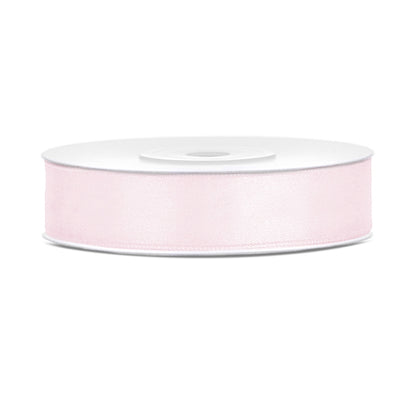Satinband 12mm x 25 m helles Puderrosa