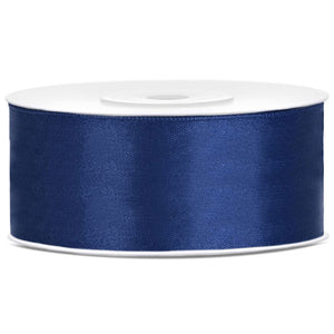 Satinband 25 mm x 25 m dunkelblau