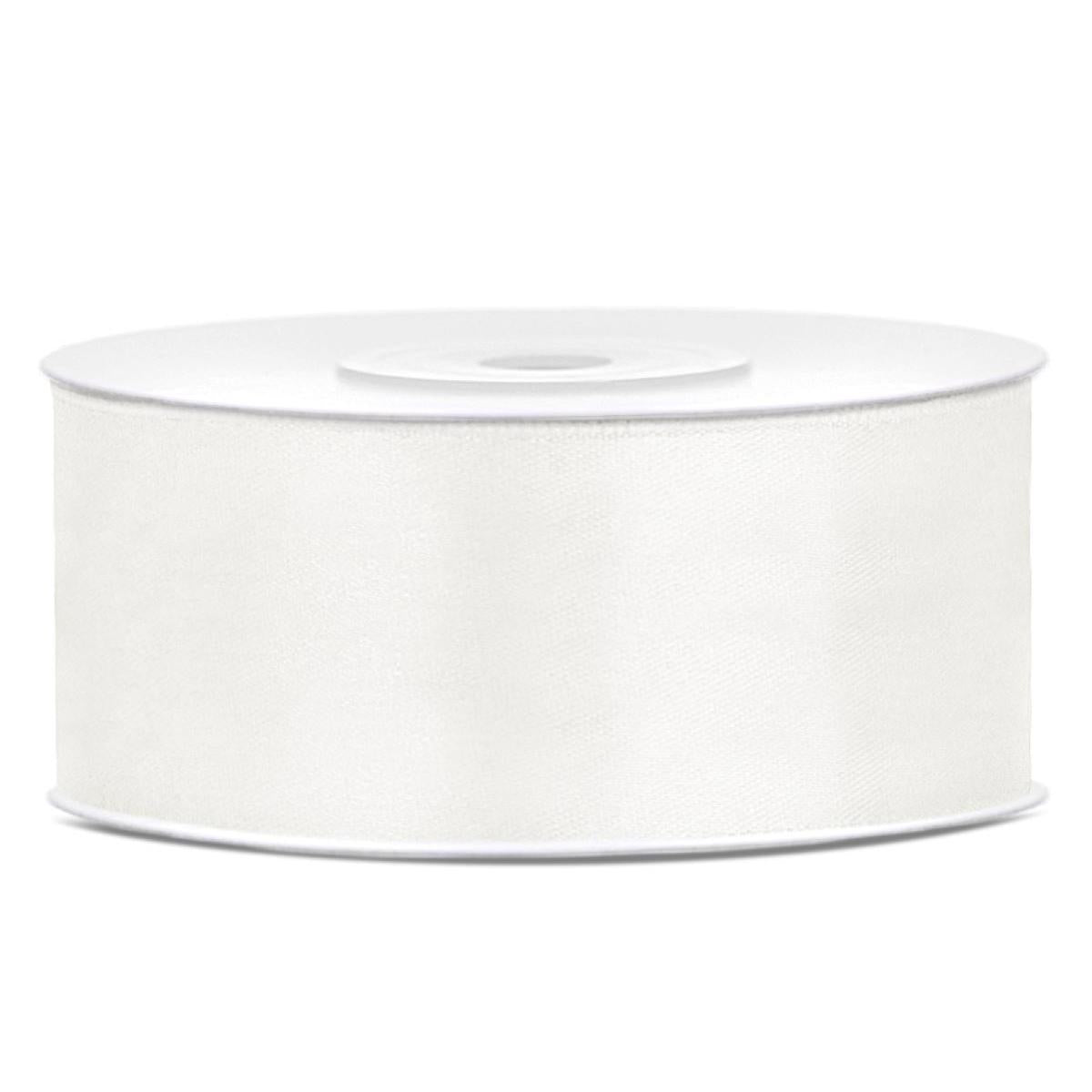 Satinband 25 mm x 25 m hellcreme