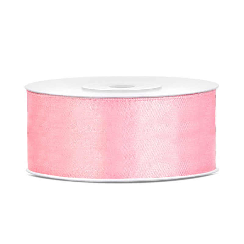 Satinband Schleifenband Geschenkband 25 mm x 25 m hellrosa