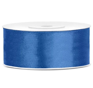 Satinband 25 mm x 25 m königsblau