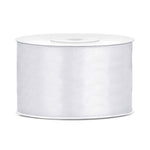 Satinband 38 mm x 25 m weiß