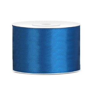 Satinband 50 mm x 25 m blau