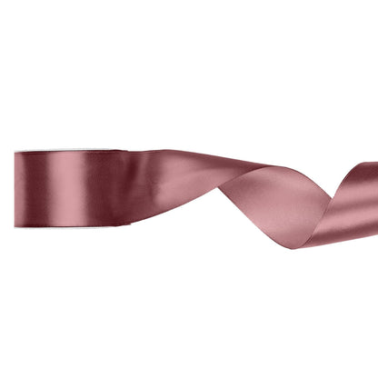 Satinband 50 mm x 25 m dunkles altrosa