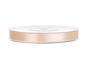 Satinband 6 mm x 25 m creme Dekoband Schleifenband Geschenkband