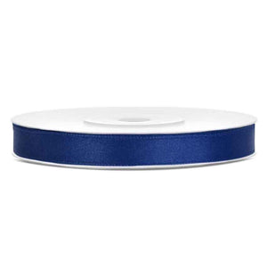 Satinband 6 mm x 25 m dunkelblau