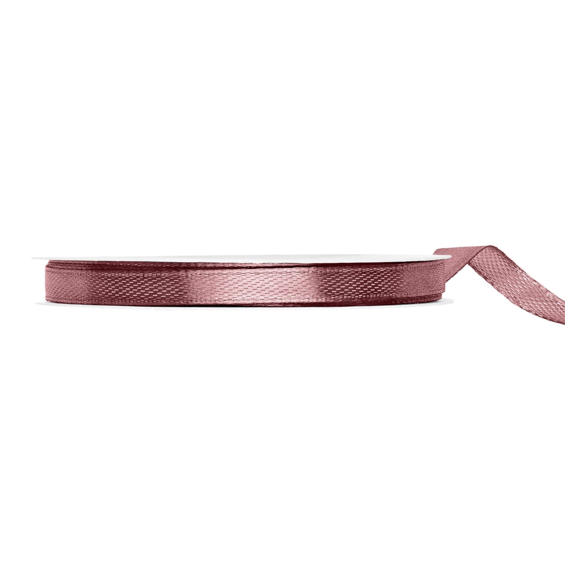 Satinband 6 mm x 25 m dunkes altrosa