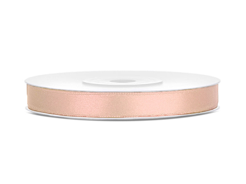 Satinband 6 mm x 25 m hellpfirsich