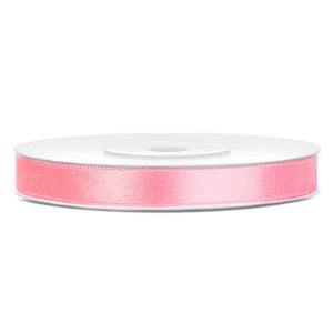 Satinband 6 mm x 25 m hellrosa
