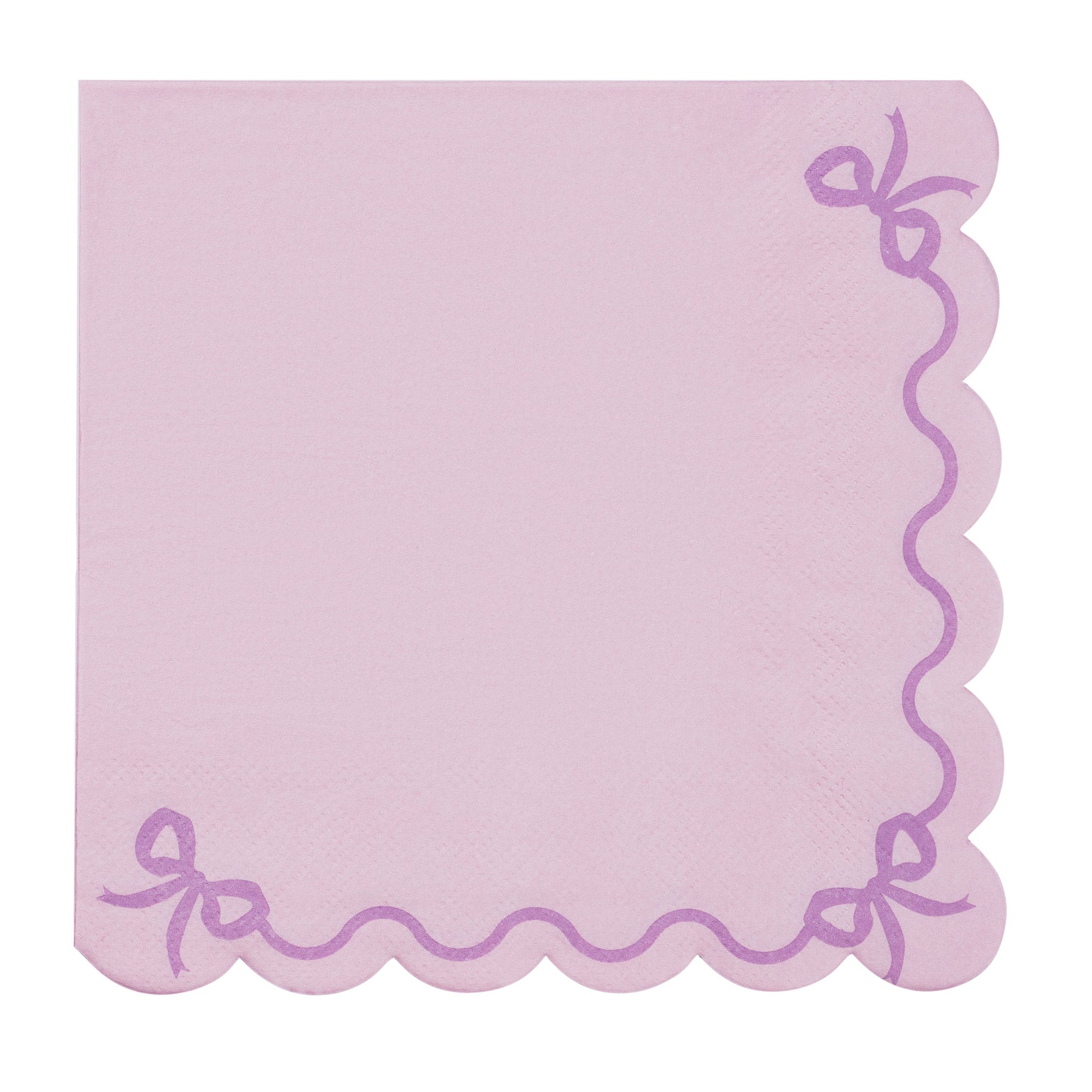 Servietten mit Rüschen 33 x 33 cm lila