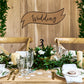 Hochzeitsschilder mit Aufdruck Happy Couple + Wedding 55cm