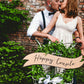 Hochzeitsschilder mit Aufdruck Happy Couple + Wedding 55cm