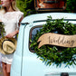 Hochzeitsschilder mit Aufdruck Happy Couple + Wedding 55cm