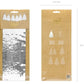 Quasten-Girlande DIY mit 12 Quasten silber metallic