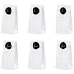 Geschenktüten weiß mit schwarzen Stickern love 6er-Pack